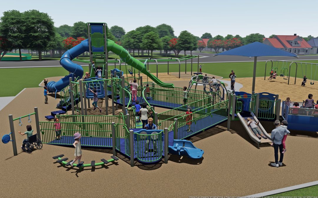 Rendering of inclusive playground