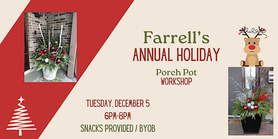 Holiday Porch Pot Workshop