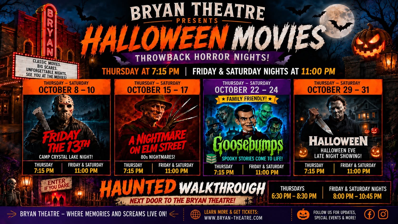 Haunted Walkthrough & Retro Movie Nights